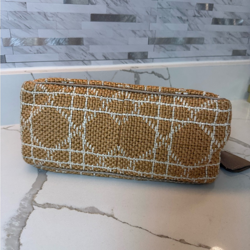 Dior Limited Edition Miss Dior Flap Bag Woven Tweed & Python Snakeskin Trim - Picture 9 of 16